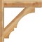 Ekena Millwork Balboa Block Rough Sawn Outlooker, Western Red Cedar, 6"W x 24"D x 24"H OUT06X24X24BOA05RWR - alternate 4
